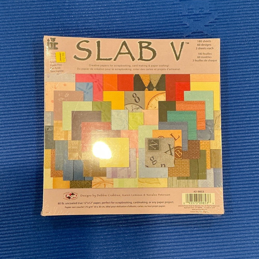 SLAB V Scrapbook Paper Pack - Multicolor